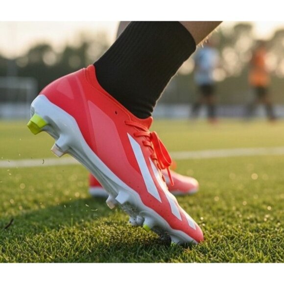adidas Other - Adidas X Crazyfast League FG Soccer Cleats Red White Men 7 Women 8 Width D NWOB
